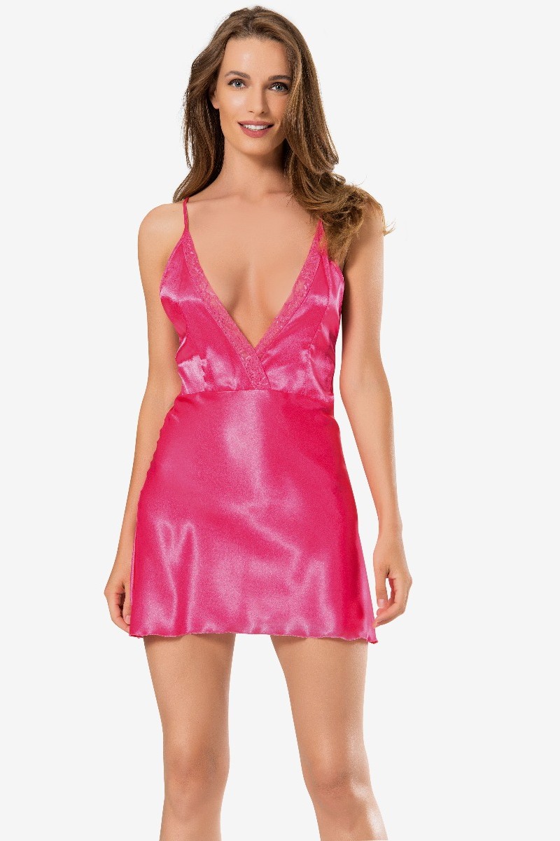 Babydoll Σατεν Night Dream Κόκκινο L Babydoll Σατεν Night Dream Κόκκινο L