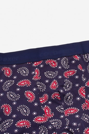 Boxer Ανδρικο  Lahour Blue & Red Cotboxer - L