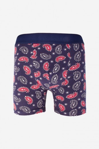 Boxer Ανδρικο  Lahour Blue & Red Cotboxer - M