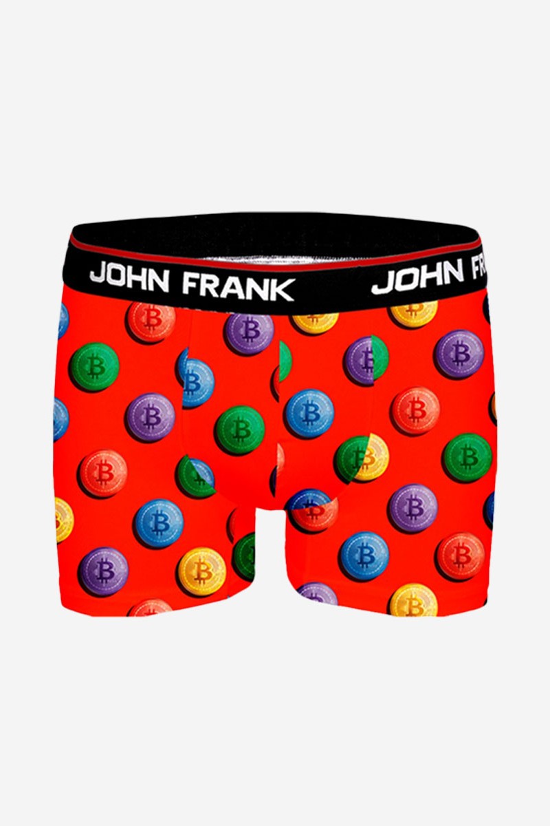 Boxer Crypto Coins John Frank Κόκκινο XL