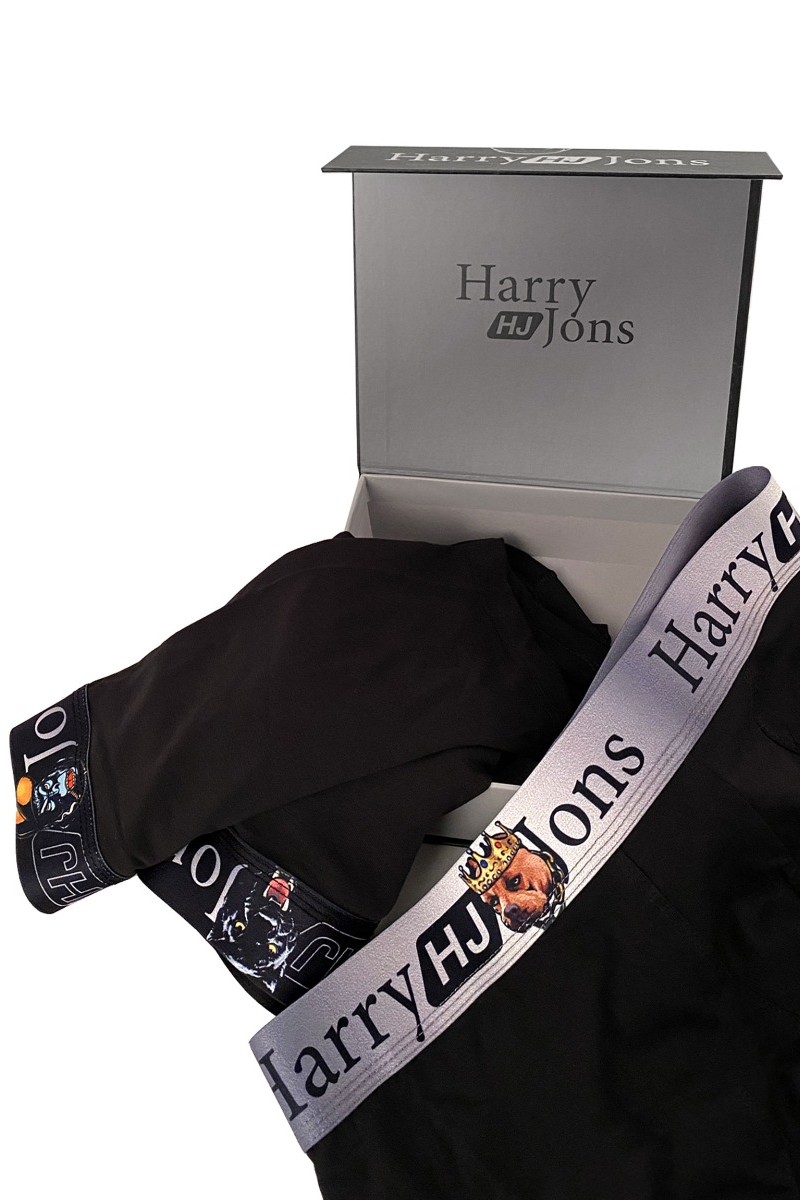 Boxer Harry Jons Animals Pack Μαύρο M