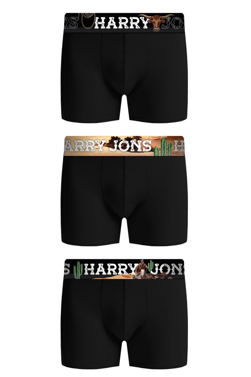 Boxer Harry Jons Arizona Pack Μαύρο L