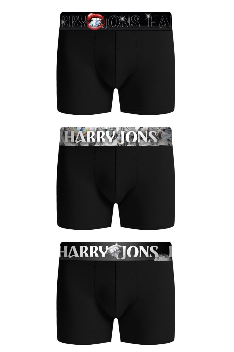 Boxer Harry Jons Diamond Pack Μαύρο L