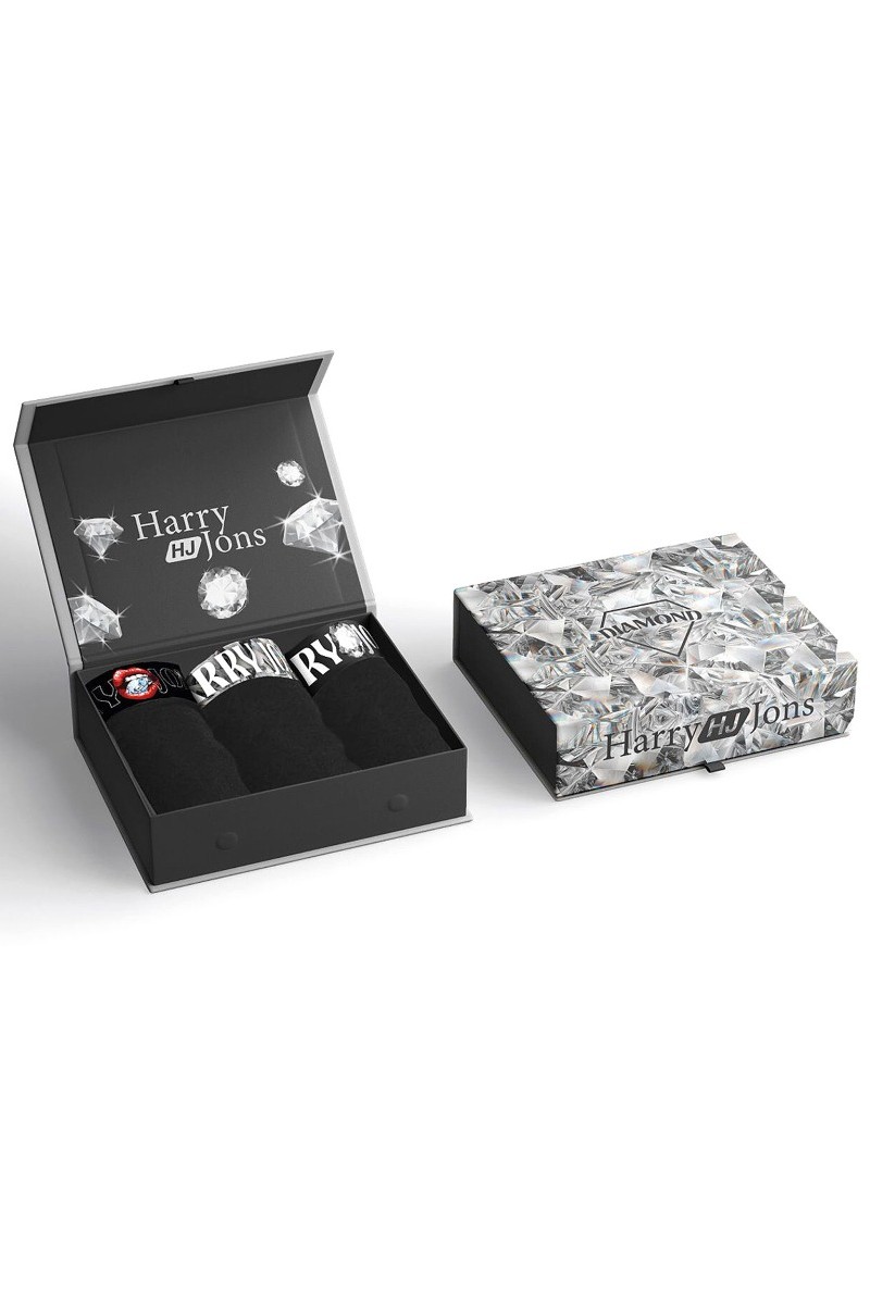 Boxer Harry Jons Diamond Pack Μαύρο L