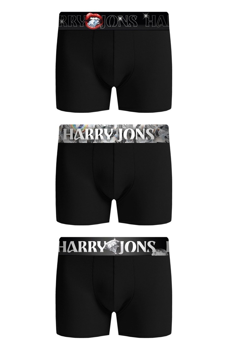 Boxer Harry Jons Diamond Pack Μαύρο XL
