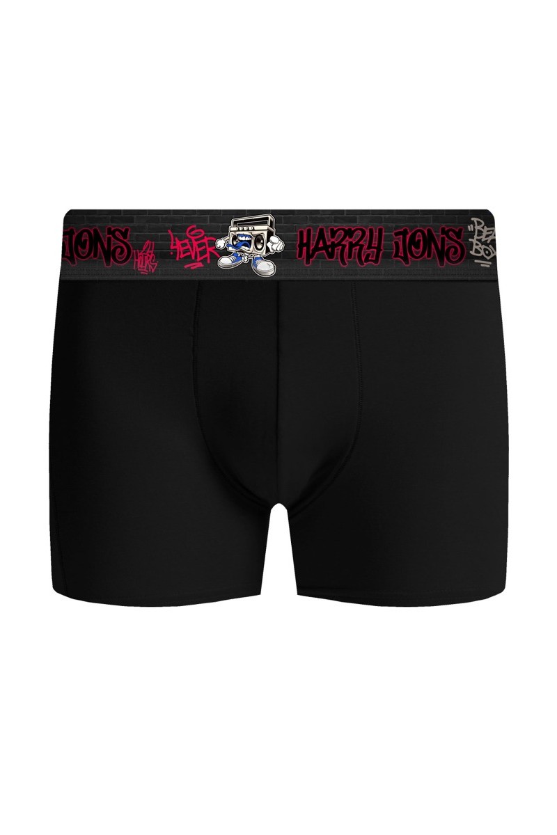 Boxer Harry Jons Graffiti Pack Μαύρο XXL