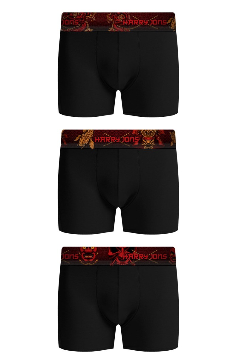 Boxer Harry Jons Samurai Pack Μαύρο L