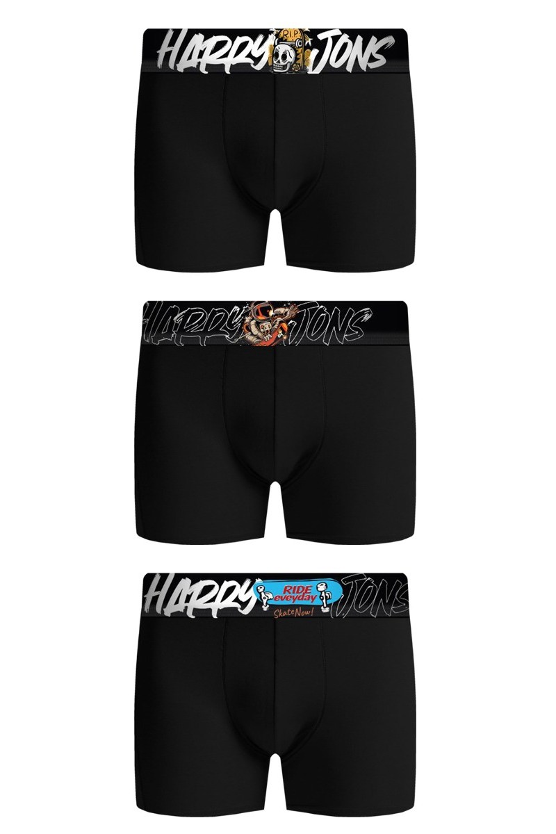 Boxer Harry Jons Skate Pack Μαύρο L