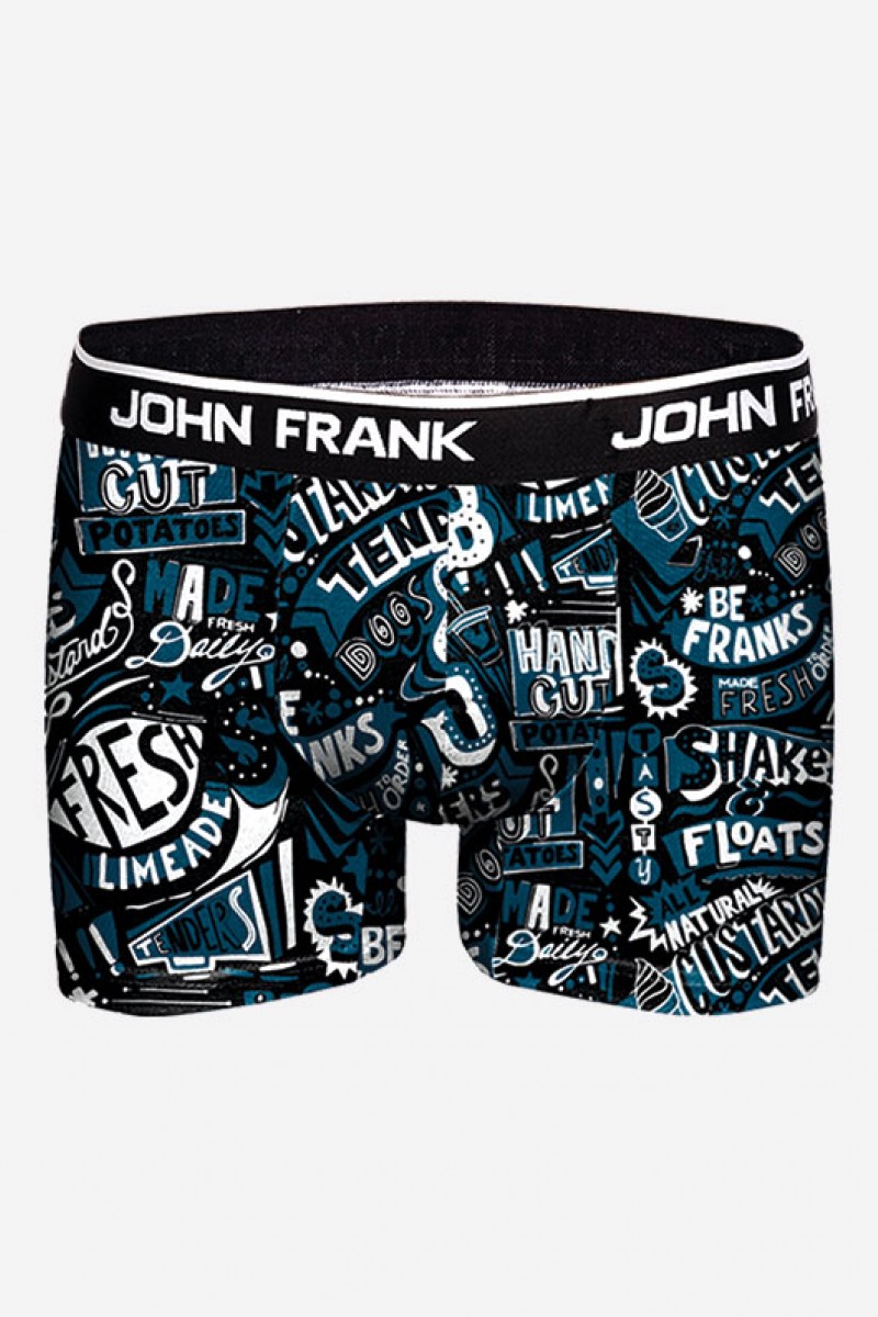 Boxer John Frank Blue Shakes - M