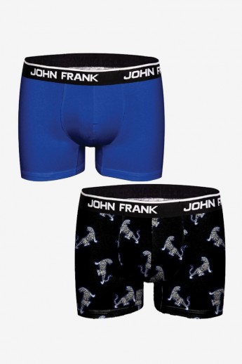 Boxer John Frank Blue Tiger  Μπλε XL