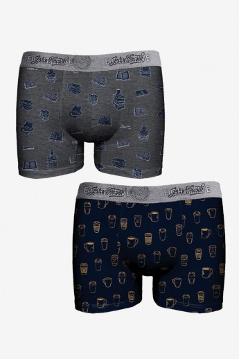 Boxer John Frank Coffee 2 Τεμ. - XL