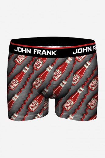 Boxer John Frank Ketchup Μαύρο XL