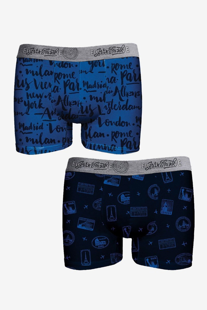 Boxer John Frank Travel 2 Τεμ. - XL