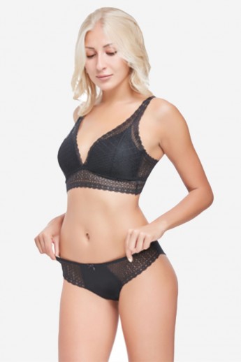 Bralette Soft Lace Norddiva Μπλε Σκούρο L