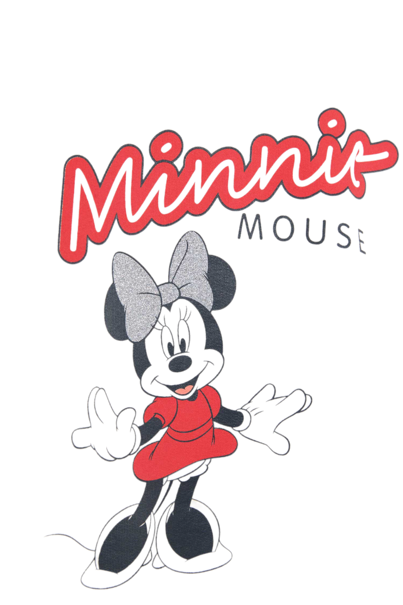 ΒΡΕΦΙΚΟ ΣΕΤΑΚΙ ΜΕ ΦΟΥΣΤΑ ΜΠΛΟΥΖΑ ΚΑΙ ΚΑΛΣΟΝ MINNIE MOUSE Εκρού 12-18 μηνών