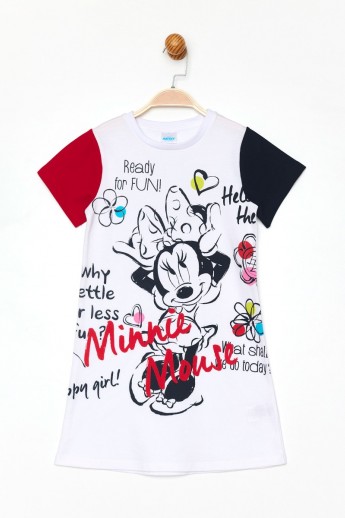 Disney Φορεμα Minnie Mouse Fun Λευκό 10 (9-10 ετών)