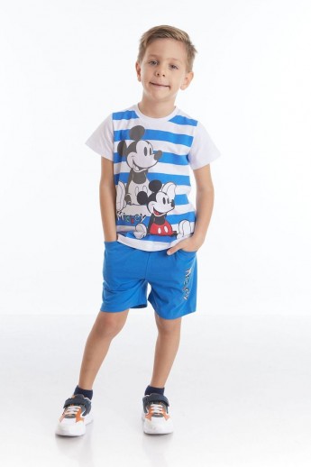 Disney Σετ Μπλουζα Με Σορτσακι Oh Mickey Μπλε 4 (3-4 ετών)