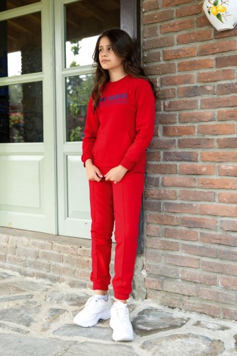 Φορμα Εφηβικη Φουτερ Basics Κόκκινο 10 (9-10 ετών)