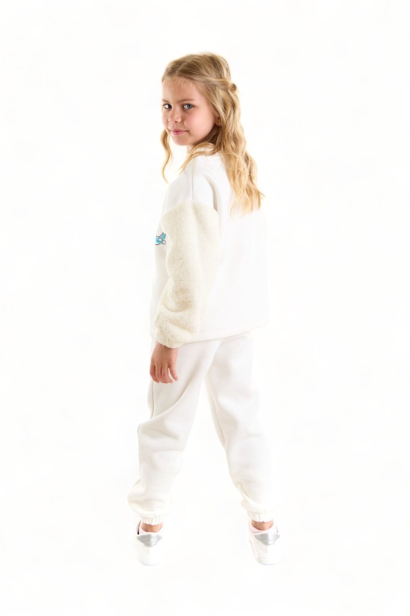 Φόρμα για κορίτσι Cimpa Disney Frozen Elsa βαμβακερή Λευκό 3 (2-3 ετών)