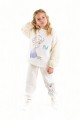 Φόρμα για κορίτσι Cimpa Disney Frozen Elsa βαμβακερή Λευκό 5 (4-5 ετών)