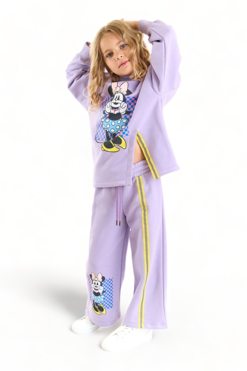 Φόρμα για κορίτσι Cimpa Minnie Mouse βαμβακερή Λιλά 5 (4-5 ετών)