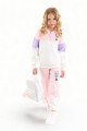Φόρμα για κορίτσι Cimpa Minnie Mouse βαμβακερή με κουκούλα Λευκό 6 (5-6 ετών)