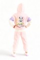 Φόρμα για κορίτσι Cimpa Minnie Mouse βαμβακερή με κουκούλα Λευκό 7 (6-7 ετών)