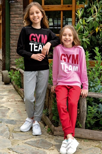 Φορμα Παιδικη Βαμβακερη Gym Team Ροζ 1 (έως 1 έτους)