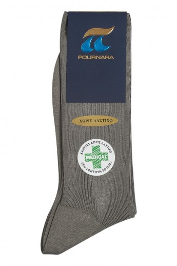 Κάλτσα Medical Μερσεριζέ Βαμβακερή  Pournara Premium  Ανθρακί 45