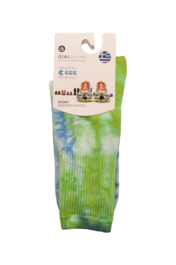 Κάλτσες Sport Tie Dye DimiSocks Green Πράσινο 35-38