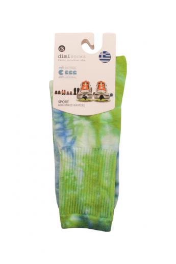 Κάλτσες Sport Tie Dye DimiSocks Green Πράσινο 39-42