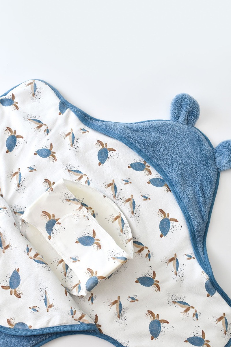 Κουβερτα Φασκιωματος Fleece Biorganic Caretta Indigo Όχι Κουβερτα Φασκιωματος Fleece Biorganic Caretta Indigo Όχι
