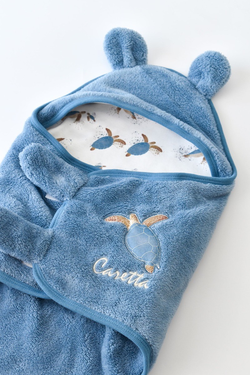 Κουβερτα Φασκιωματος Fleece Biorganic Caretta Indigo Όχι Κουβερτα Φασκιωματος Fleece Biorganic Caretta Indigo Όχι