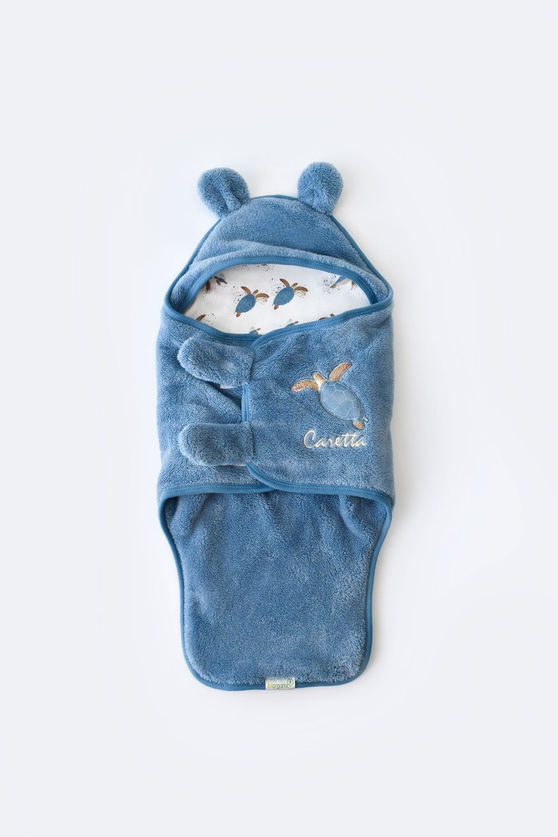 Κουβερτα Φασκιωματος Fleece Biorganic Caretta Indigo Όχι Κουβερτα Φασκιωματος Fleece Biorganic Caretta Indigo Όχι