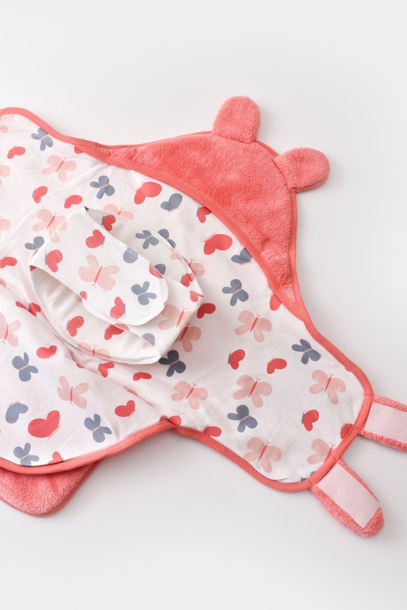 Κουβερτα Φασκιωματος Fleece Biorganic Wild Flower Shell Pink Όχι Κουβερτα Φασκιωματος Fleece Biorganic Wild Flower Shell Pink Όχι