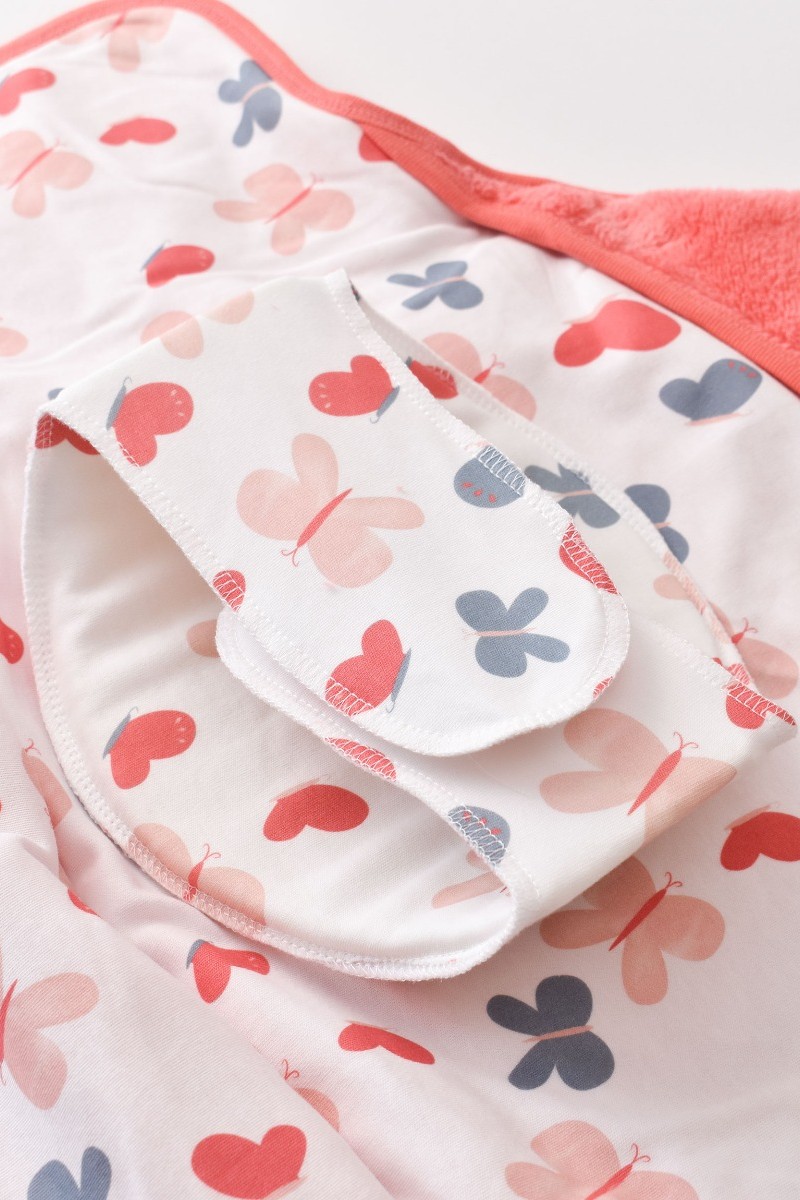 Κουβερτα Φασκιωματος Fleece Biorganic Wild Flower Shell Pink Όχι Κουβερτα Φασκιωματος Fleece Biorganic Wild Flower Shell Pink Όχι