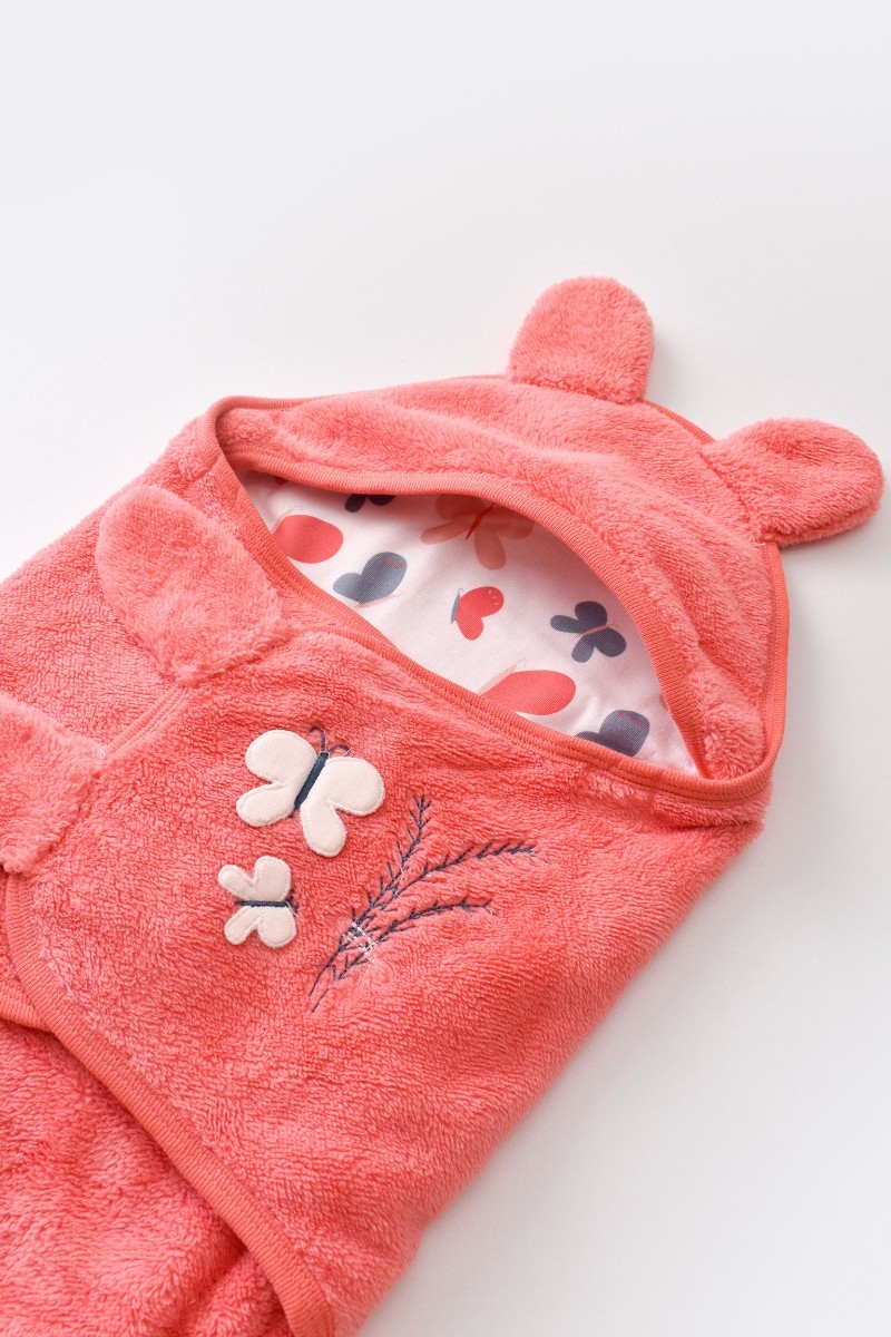Κουβερτα Φασκιωματος Fleece Biorganic Wild Flower Shell Pink Όχι Κουβερτα Φασκιωματος Fleece Biorganic Wild Flower Shell Pink Όχι