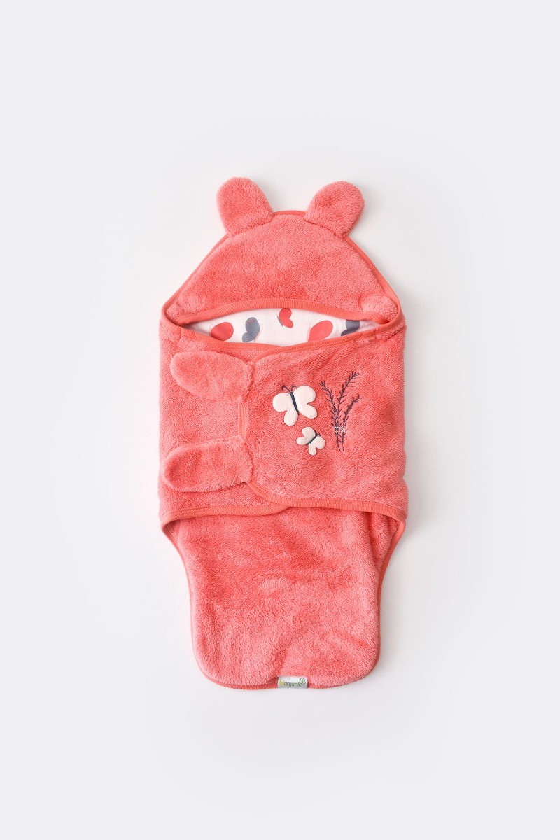 Κουβερτα Φασκιωματος Fleece Biorganic Wild Flower Shell Pink Όχι Κουβερτα Φασκιωματος Fleece Biorganic Wild Flower Shell Pink Όχι