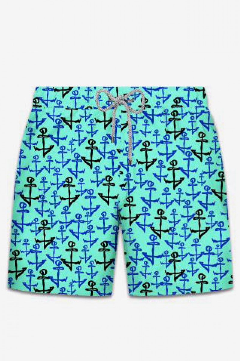 Μαγιο John Frank Anchor Mint Σιελ L Μαγιο John Frank Anchor Mint Σιελ L