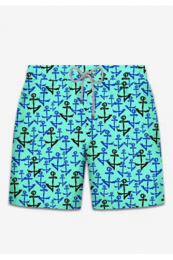 Μαγιο John Frank Anchor Mint Σιελ XL