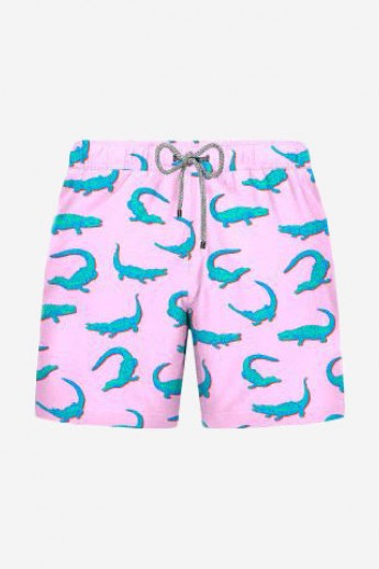Μαγιο John Frank Crocodile Pink Εμπριμε XL