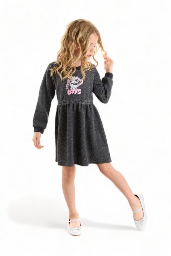 Παιδικό φόρεμα Cimpa Minnie Mouse Ανθρακί 6 (5-6 ετών)