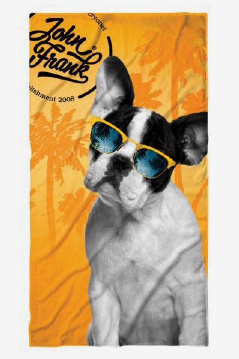 Πετσετα Θαλασσης John Frank Bulldog Εμπριμε 150εκ x 80εκ Πετσετα Θαλασσης John Frank Bulldog Εμπριμε 150εκ x 80εκ
