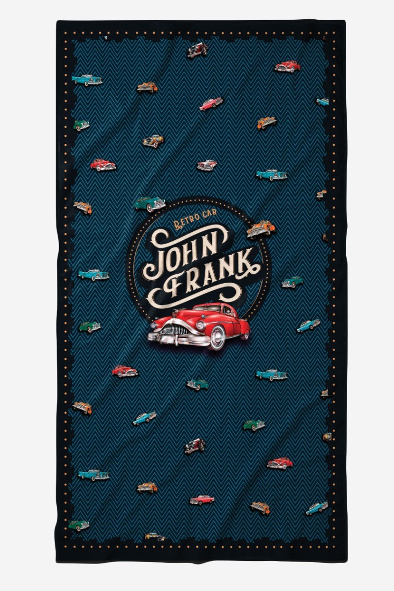 Πετσέτα Θαλάσσης Retro Car John Frank - 150εκ x 80εκ Πετσέτα Θαλάσσης Retro Car John Frank - 150εκ x 80εκ
