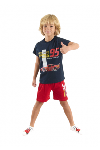 Πιτζάμα για αγόρι με βερμούδα Cars McQueen Disney Μπλε 5 (4-5 ετών)