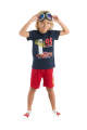 Πιτζάμα για αγόρι με βερμούδα Cars McQueen Disney Μπλε 8 (7-8 ετών)