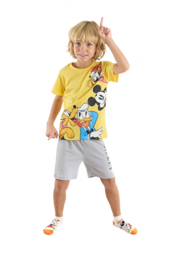 Πιτζάμα για αγόρι με βερμούδα Mickey And Friends Disney Κίτρινο 8 (7-8 ετών)