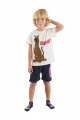 Πιτζάμα για αγόρι με βερμούδα Scooby Doo Λευκό 4 (3-4 ετών)