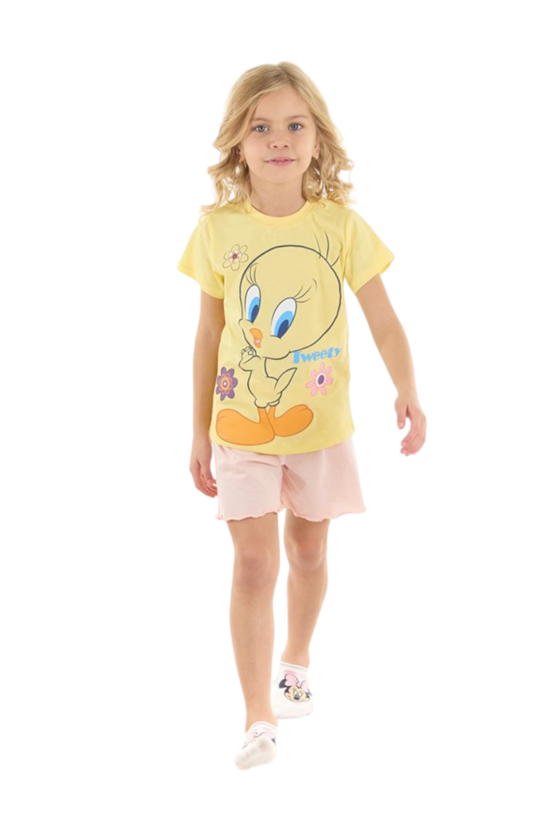 Πιτζάμα για κορίτσι με βερμούδα Tweety Looney Tunes Κίτρινο 4 (3-4 ετών) Πιτζάμα για κορίτσι με βερμούδα Tweety Looney Tunes Κίτρινο 4 (3-4 ετών)