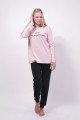 Πιτζαμα Γυναικεια Cherry Underwear Pink With Leo Ροζ L
